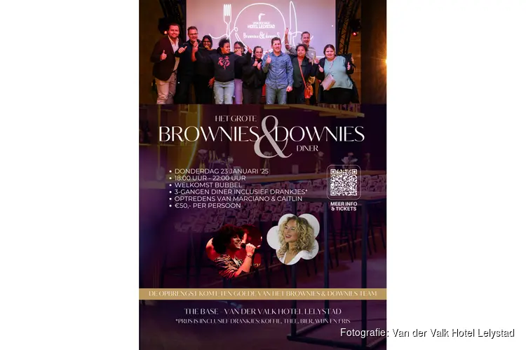 Het grote Brownies&downieS diner op donderdag 23 januari