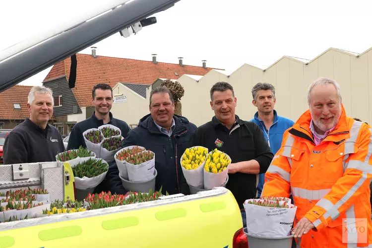 Tulpentelers steken zorg hart onder de riem