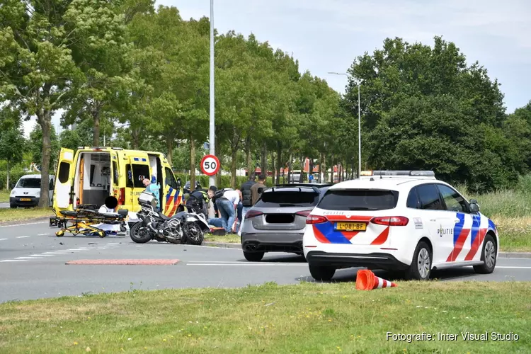 Motorrijder en passagier gewond in Lelystad