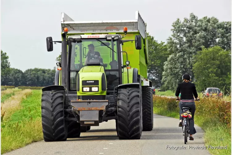 Onderzoek landbouwverkeer en fietsers in Flevoland