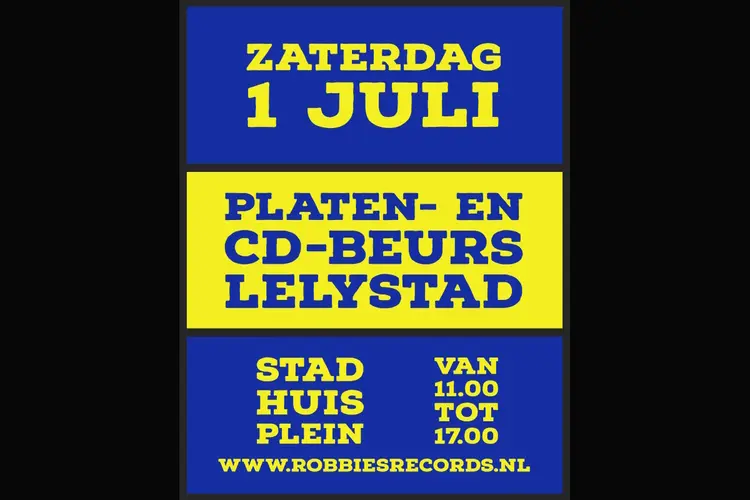 Platenbeurs Lelystad - zaterdag 1 juli 2023