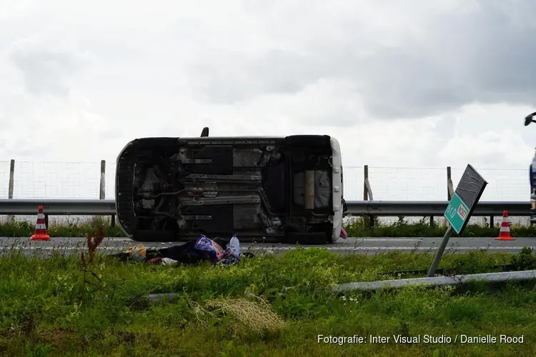 Aanrijding op Markerwaarddijk tussen Enkhuizen en Lelystad